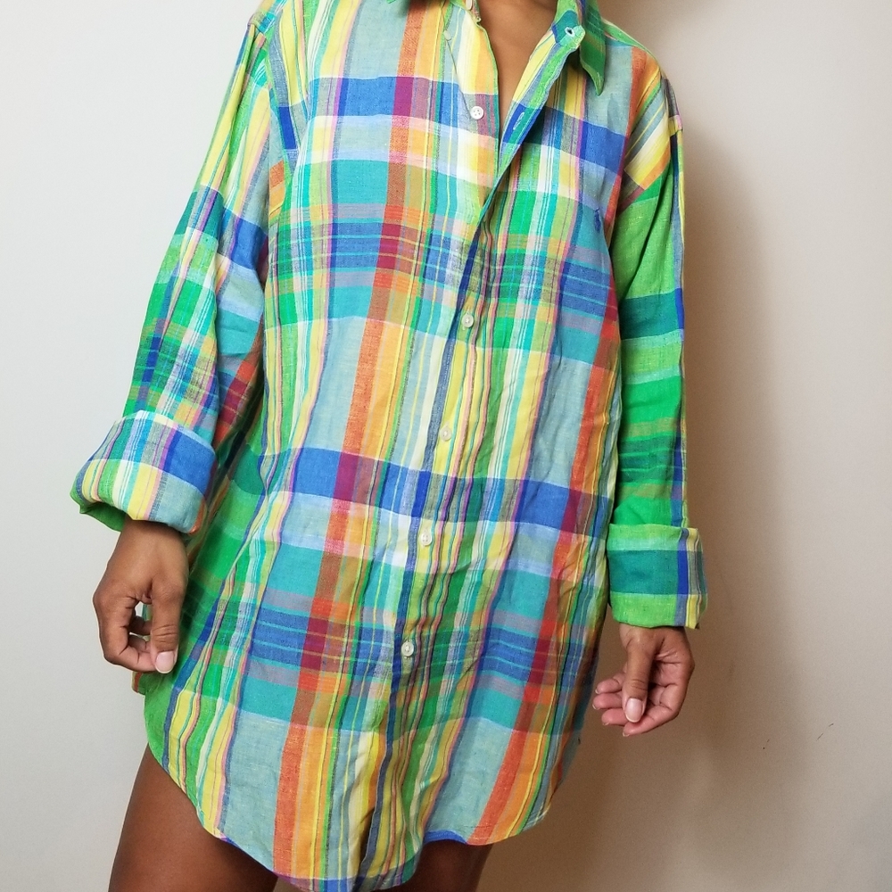 RALPH LAUREN 100% LINEN Shirt Sz XL